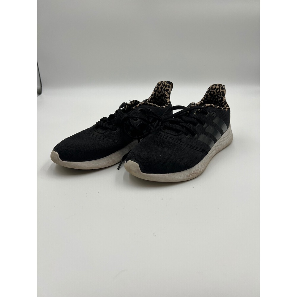Adidas Puremotion Women 9.5 Black Leopard Print Running Shoes FY9818